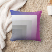 明るい赤紫色ブルー クッション (ブランケット)