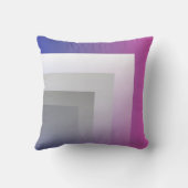 明るい赤紫色ブルー クッション (裏面)