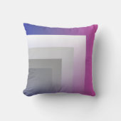 明るい赤紫色ブルー クッション (正面)