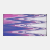 明るい赤紫色ブルー デスクマット (正面)