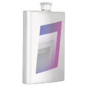 明るい赤紫色ブルー フラスク (右)