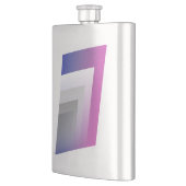 明るい赤紫色ブルー フラスク (左)