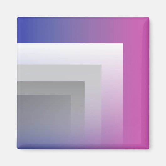 明るい赤紫色ブルー マグネット (正面)