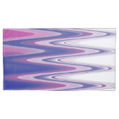 明るい赤紫色ブルー 枕カバー (正面左)