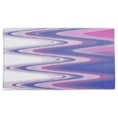 明るい赤紫色ブルー 枕カバー (正面右)