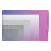 明るい赤紫色ブルー 枕カバー (裏面-左)