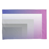 明るい赤紫色ブルー 枕カバー (正面右)