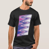 明るい赤紫色ブルー Tシャツ (正面)