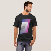 明るい赤紫色ブルー Tシャツ (正面フル)
