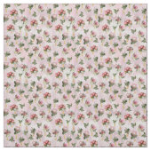 明るい赤紫色プロテアの花の花房とセージ離れの ファブリック (見本)