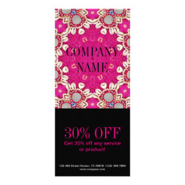 明るい赤紫色ボヘミアチャクラマッサージセラピストヨガ ラックカード