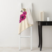 明るい赤紫色ポピーフローラリースハッピーマザーズデイ シェルパブランケット (インサイチュ)