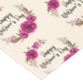 明るい赤紫色ポピーフローラリースハッピーマザーズデイ テーブルクロス (アングル)