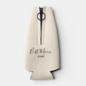 明るい赤紫色ポピーフローラリースハッピーマザーズデイ ボトルクーラー (裏面)