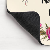 明るい赤紫色ポピーフローラリースハッピーマザーズデイ マウスパッド (コーナー)