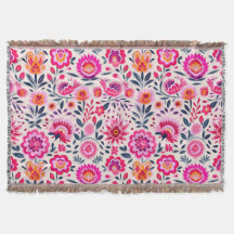 明るい赤紫色メキシコの花のパターンカラフルおもしろい