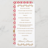 明るい赤紫色モノグラムの金ゴールドモロッコ結婚チャリティー (正面/裏面)