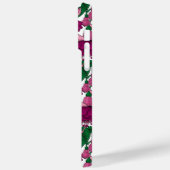 明るい赤紫色モノグラム Case-Mate iPhoneケース (裏面 / 左)