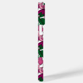 明るい赤紫色モノグラム Case-Mate iPhoneケース (裏面 / 右)