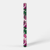 明るい赤紫色モノグラム SAMSUNG GALAXYケース (右側面)