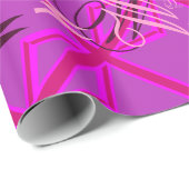 明るい赤紫色ユニオンジャック ラッピングペーパー (ロールコーナー)