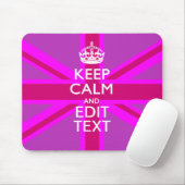 明るい赤紫色ユニオ保ンジャックで穏やかな文字を取得 マウスパッド (マウス)