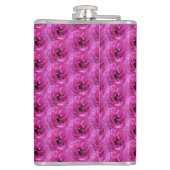 明るい赤紫色ランヌカルスモダン-フローラデザイン フラスク (裏面)