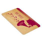 明るい赤紫色ヴィンテージ蓄音機プレミアムマグネット マグネット (右側)