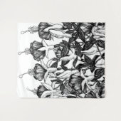 明るい赤紫色園 タペストリー (正面(横))