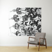 明るい赤紫色園 タペストリー (インサイチュ(横))