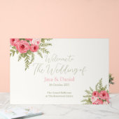 明るい赤紫色夢 アクリルサイン (ウェディング)