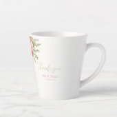 明るい赤紫色夢 カフェラテマグ (右)