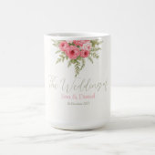 明るい赤紫色夢 コーヒーマグカップ (中央)