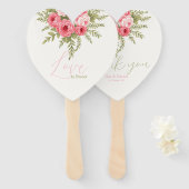 明るい赤紫色夢 ハンドファン (正面&裏面)