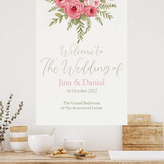 明るい赤紫色夢 ポスター (キッチン)