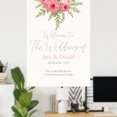 明るい赤紫色夢 ポスター (ホームオフィス)