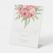 明るい赤紫色夢 台座サイン (正面)