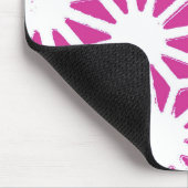 明るい赤紫色幾何学 マウスパッド (コーナー)