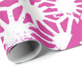 明るい赤紫色幾何学 ラッピングペーパー (ロールコーナー)