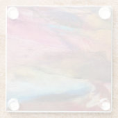 明るい赤紫色式 ガラスコースター (裏面)