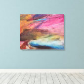 明るい赤紫色式 キャンバスプリント (インサイチュ (ウッドフロア))