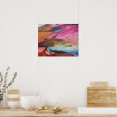 明るい赤紫色式 ポスター (キッチン)