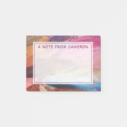 明るい赤紫色式 ポストイット (正面)