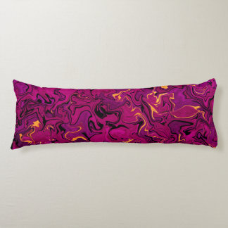 明るい赤紫色抽象芸術流体アートはっきりした、ピンクのテクスチャ体 ボディピロー