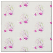 明るい赤紫色植物芸術ピンクの水彩織物 ファブリック (見本)