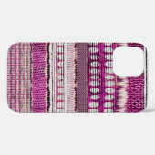 明るい赤紫色民族縁ど抽象芸術 Case-Mate iPhoneケース (裏面 (横))