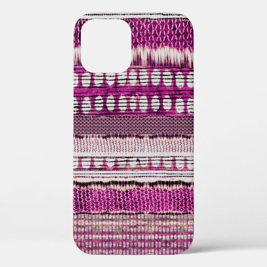 明るい赤紫色民族縁ど抽象芸術 Case-Mate iPhoneケース (裏面)