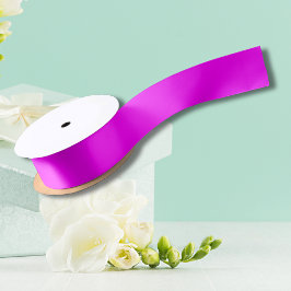 明るい赤紫色無地の色 |クラシックエレガント サテンリボン