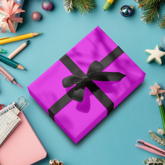 明るい赤紫色無地の色 |クラシック |エレガント | ラッピングペーパー