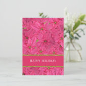 明るい赤紫色着色指節花カスタム柄 シーズンカード (スタンド正面)